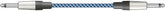 Citronic Braid Guitar Lead Blue/White 3m